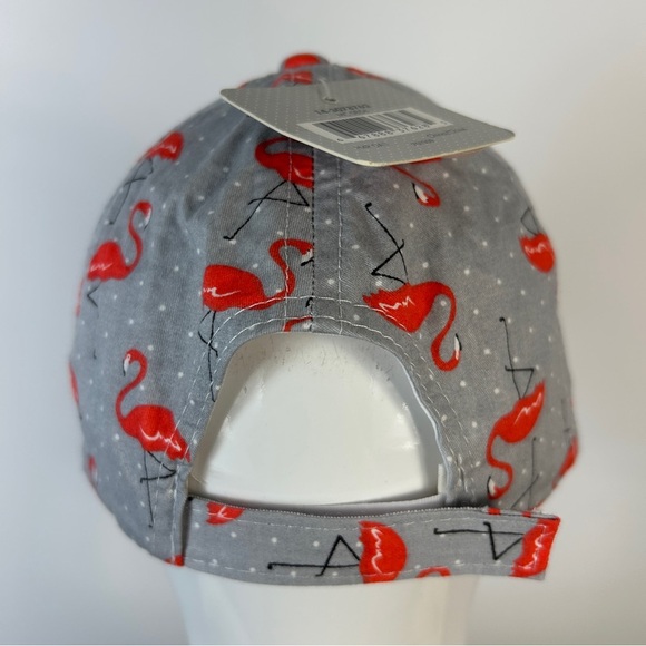 Stylish Flamingo Patterned Women's Hat OS - Picture 3 of 4